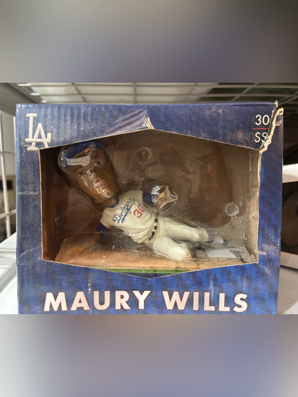 Maury Wills Los Angeles Dodgers Bobblehead - Blue & White